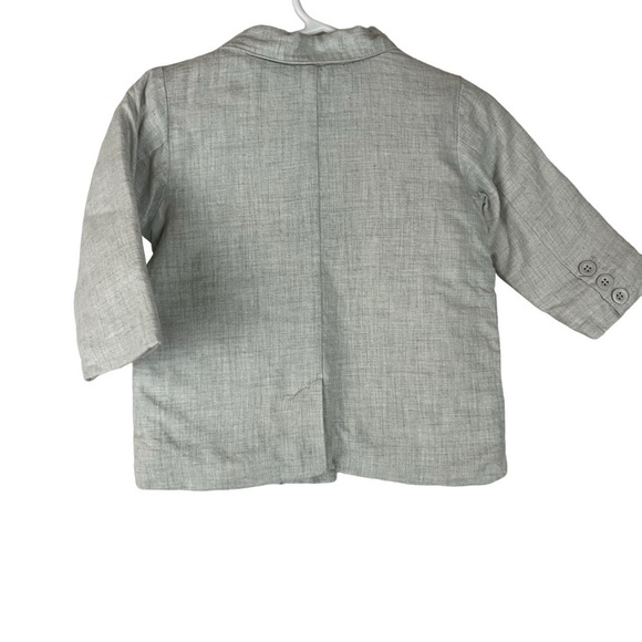Baby Gap Boy’s Gray Heavyweight Button Up Blazer Jacket‎ - Picture 2 of 7